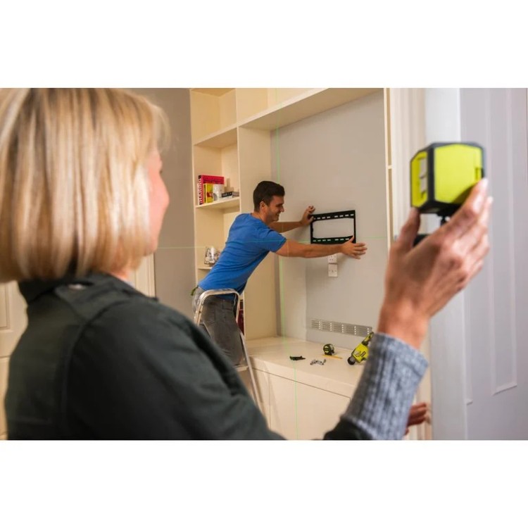 Livella laser verde a 2 linee