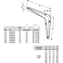 REGGIMENSOLA BASIC BIANCO 30CM 2