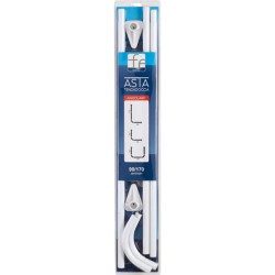Asta tenda doccia angolare dia 22 mm