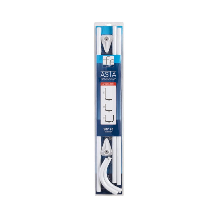 Asta tenda doccia angolare dia 22 mm