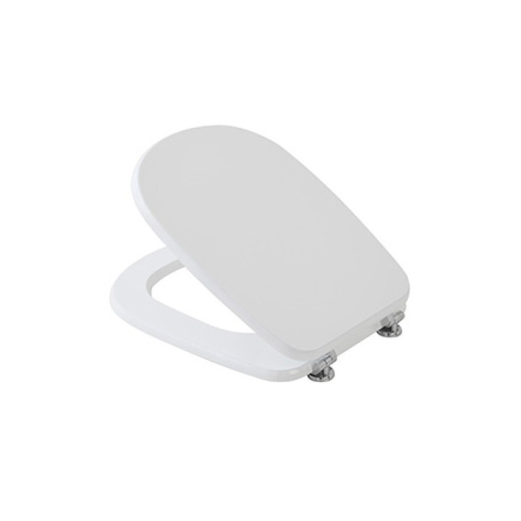 Copriwater in mdf laccato bianco Gemelli
