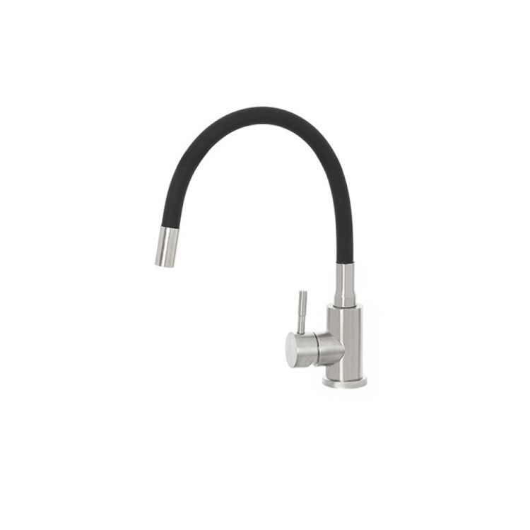 Miscelatore monocomando lavello con canna in silicone serie Kitchen