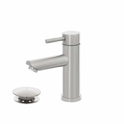 Miscelatore lavabo in acciaio spazzolato serie York