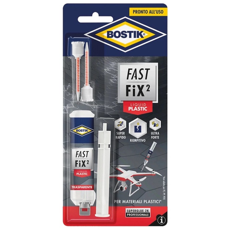 Bostik Fast Fix Plastic 56g | Stucco Epossidico per Plastiche
