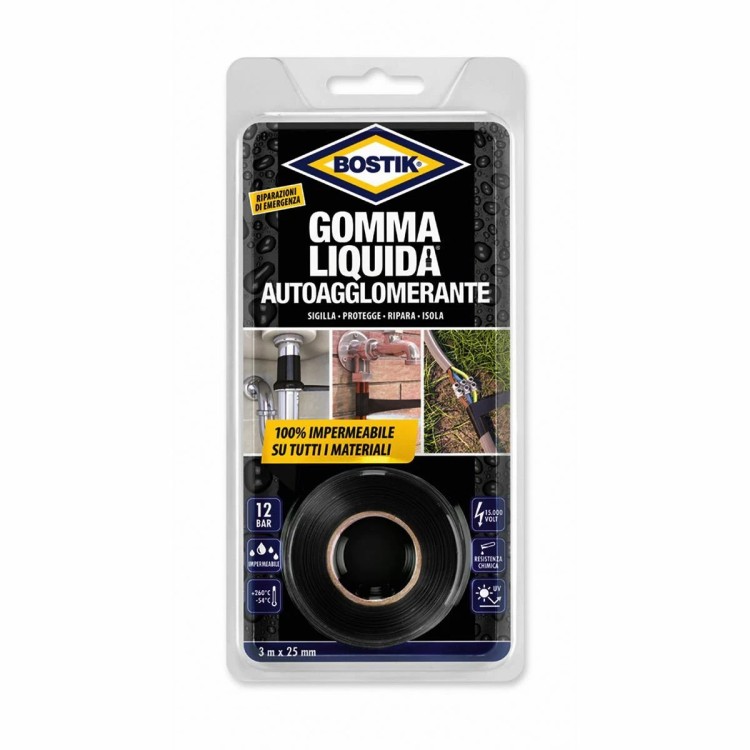 Bostik Nastro in Gomma Liquida 3mx25mm | Nastro Impermeabile
