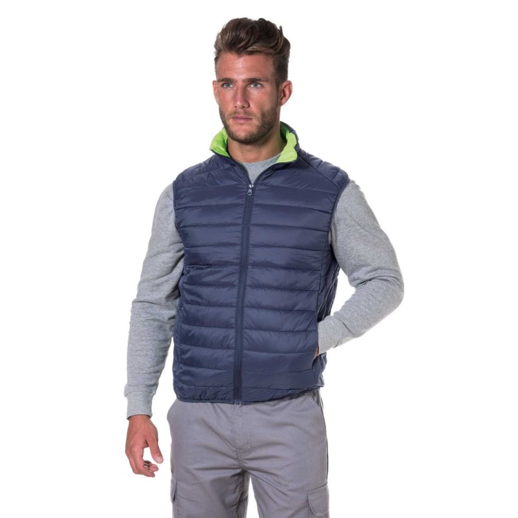GILET IMB.100% NYLON BLU INTERNO VERDE - XXL