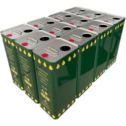 Confezione da 12 Contenitori in Latta da 5 Litri per Olio di Oliva e Olio Extravergine 2