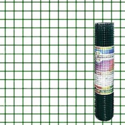ete Elettro saldata Zincata e Plastificata 12,5 x 12,5 mm H 80 cm Rotolo 5 m