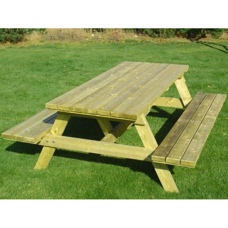 Tavolo Pic nic In Legno Dim. 180x170xH70cm Spes.3 cm x Esterno Giardino BD45207