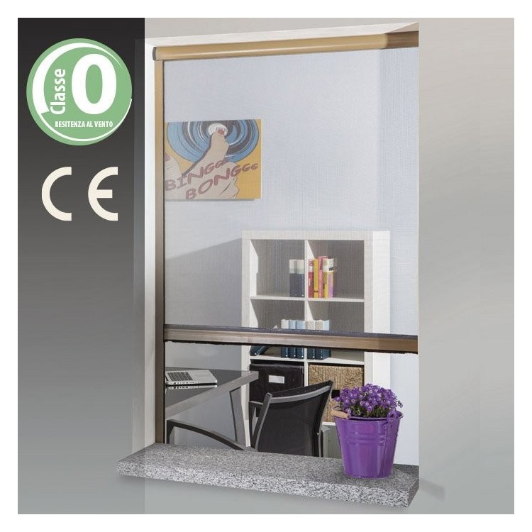 VERDELOOK Zanzariera a Rullo con Telaio in Alluminio 100x160cm Bianco