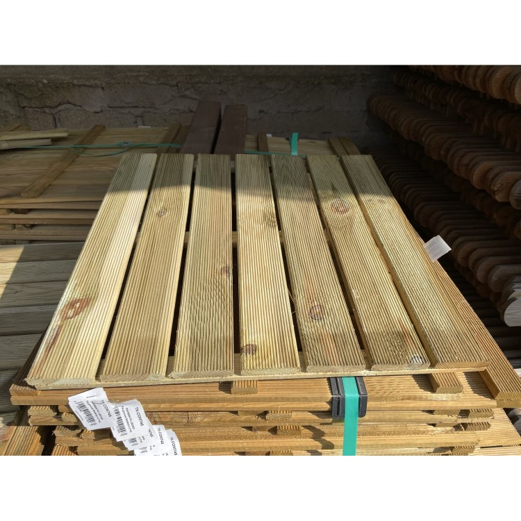 Pavimento Mattonelle In Legno Dim. 50x50cm