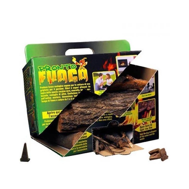 legna da ardere “Prontofuoco” ideale per braci ecologice  4 kg