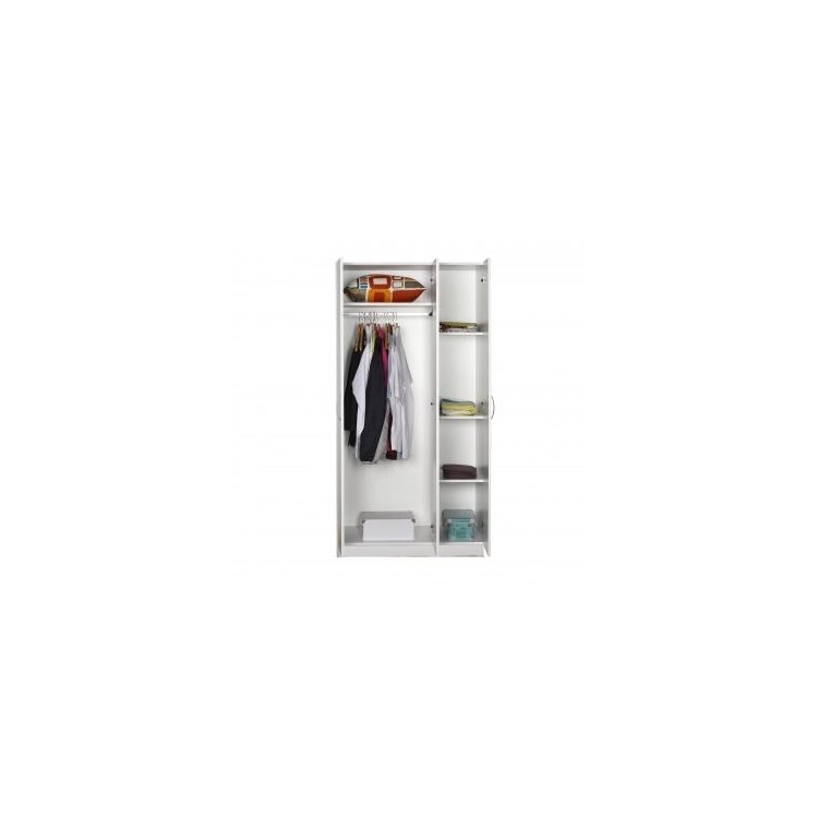 ARMADIO 3 ANTE BIANCO 91X182X47cm