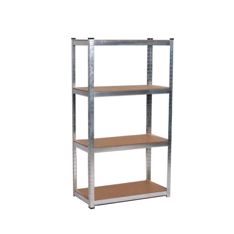 Scaffalatura ad incastro 4 ripiani rinforzati in MDF 80x40x160cm