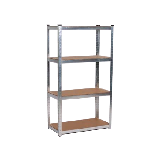 Scaffalatura ad incastro 4 ripiani rinforzati in MDF 80x40x160cm